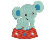 Stickdatei - Zirkus Elefant